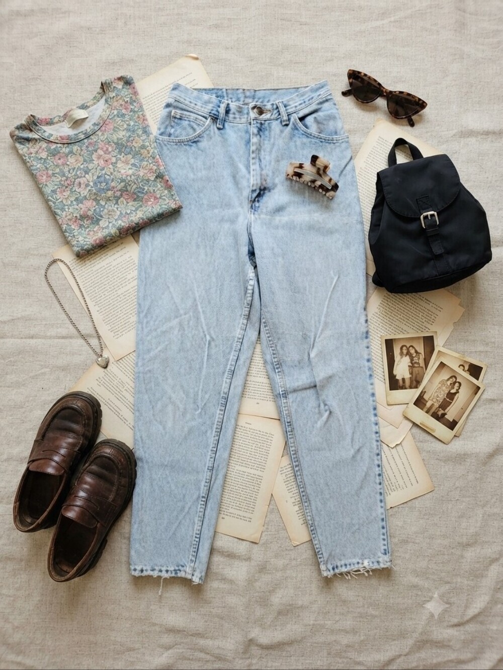 90s Gitano Light Wash Denim High Waist Straight Tapered Jeans